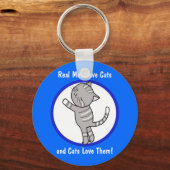 Liebe von echten Männern Katzen und Katzen Liebe s Schlüsselanhänger (Vorderseite)