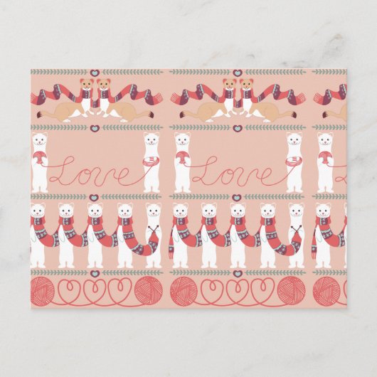 Liebe von Ermine Postcard Postkarte (Vorderseite)