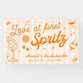Liebe von First Spritz Bachelorette Willkommen Banner