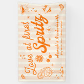 Liebe von First Spritz Bachelorette Willkommen Banner (Vertikal)