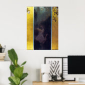 Liebe von Gustav Klimt Poster (Heimbüro)