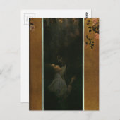Liebe von Gustav Klimt Postkarte (Vorne/Hinten)