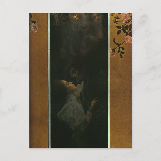 Liebe von Gustav Klimt Postkarte (Vorderseite)