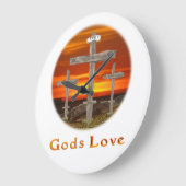 Liebe von Gütern Große Wanduhr (Winkel)