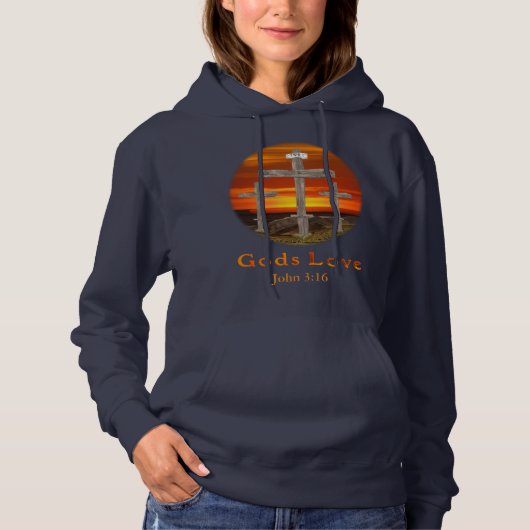 Liebe von Gütern Hoodie (Vorderseite)