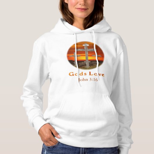 Liebe von Gütern Hoodie (Vorderseite)