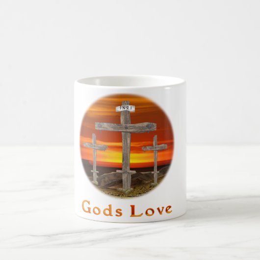 Liebe von Gütern Kaffeetasse (Mittel)