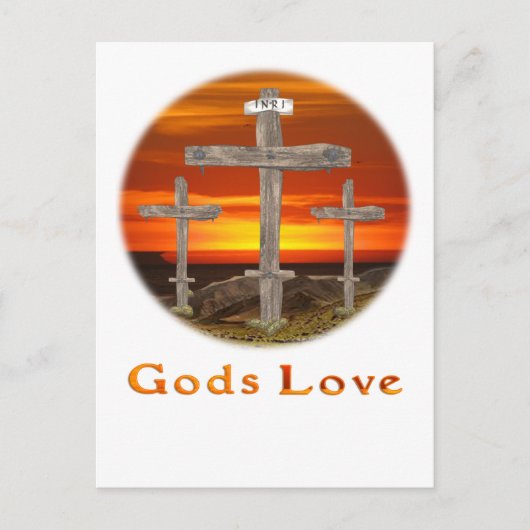 Liebe von Gütern Postkarte (Vorderseite)