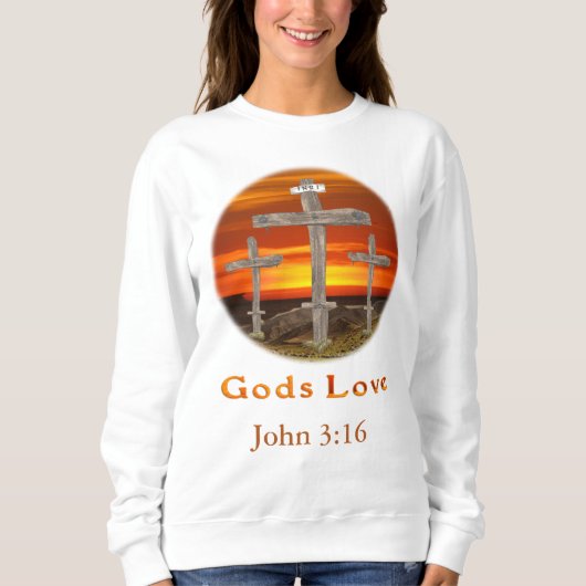 Liebe von Gütern Sweatshirt (Vorderseite)