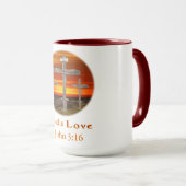 Liebe von Gütern Tasse (VorderseiteRechts)