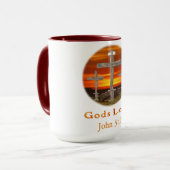 Liebe von Gütern Tasse (Vorderseite Links)