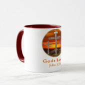 Liebe von Gütern Tasse (Vorderseite Links)