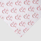 Liebe von Hand in Rot Seidenpapier (Ausschnitt)