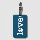 Liebe von Haustieren Gepäckanhänger (Vorderseite Vertikal)