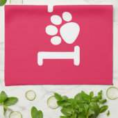 Liebe von Haustieren Geschirrtuch (Gefaltet)