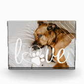 Liebe von Haustieren | Pay Print Heft Script Quote Fotoblock (Vorderseite)