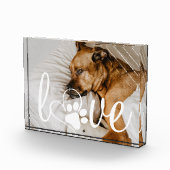 Liebe von Haustieren | Pay Print Heft Script Quote Fotoblock (Rechts)