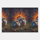 Liebe von Igeln in jedem Herzschlag Geschenkpapier Set (Vorderseite)