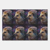 Liebe von Igeln in jedem Herzschlag Geschenkpapier Set (Vorderseite 3)