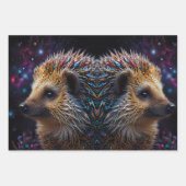 Liebe von Igeln in jedem Herzschlag Geschenkpapier Set (Vorderseite 2)