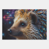 Liebe von Igeln in jedem Herzschlag Geschenkpapier Set (Vorderseite)