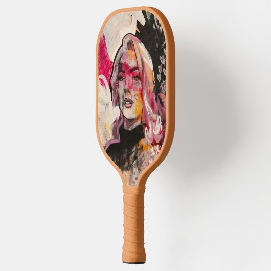 Liebe von innerhalb von Monogramm Pickleball Schläger (Links)