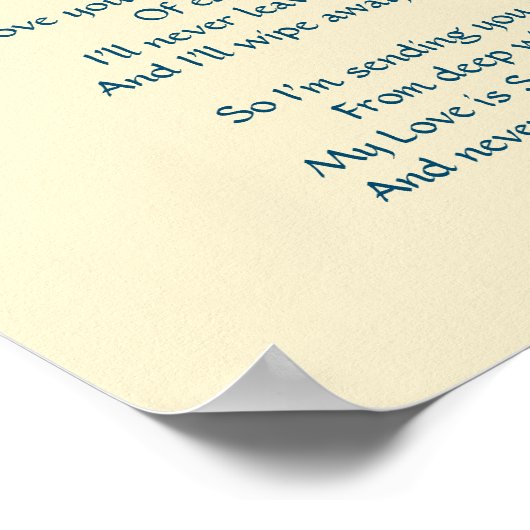 Liebe von Jesus Poster (Ecke)