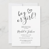 Liebe von Jungen oder Mädchen Herzerkrankung Party Einladung (Vorderseite)