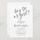 Liebe von Jungen oder Mädchen Herzerkrankung Party Einladung (Vorne/Hinten)