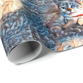 Liebe von Katzen und Hunden Geschenkpapier (Rolleneckpunkt)