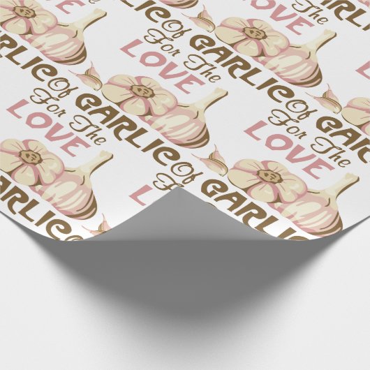 Liebe von Knoblauch Geschenkpapier (Ecke)
