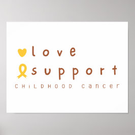 Liebe von Krebserkrankungen im Kindesalter Poster