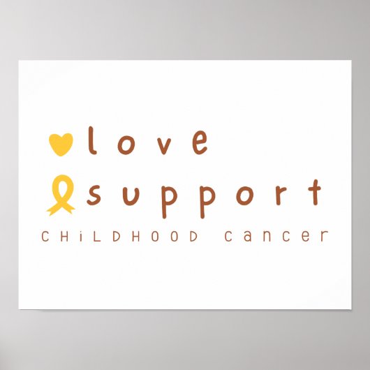 Liebe von Krebserkrankungen im Kindesalter Poster (Vorne)
