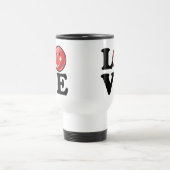 Liebe von lächelnder Flagge der Türkei Reisebecher (Mittel)