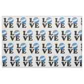 Liebe von lächelnder Flagge Hondurass Stoff (Fat Quarter (45,7 x 55,9 cm))