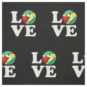 Liebe von lächelnder guyanischer Flagge Guyanas Stoff (Muster)