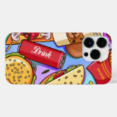 Liebe von Lebensmitteln iPhone Hülle (Rückseite (Horizontal))