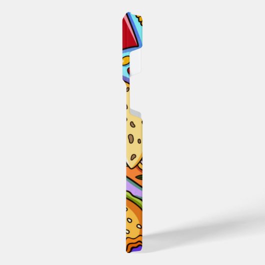 Liebe von Lebensmitteln iPhone Hülle (Linke Seite)