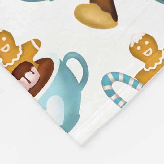 Liebe von Lebkuchen Fleecedecke (Ecke)