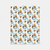 Liebe von Lebkuchen Fleecedecke (Vorderseite)