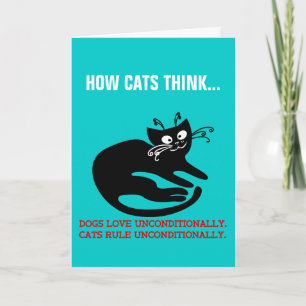 Liebe von meiner Katze: Gehorsam Feiertagskarte