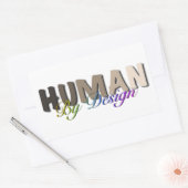 Liebe von Mensch durch Design Rechteckiger Aufkleber (Umschlag)