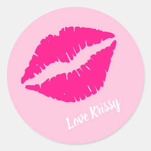 Liebe von mir Brautparty Party Runder Aufkleber (Vorderseite)