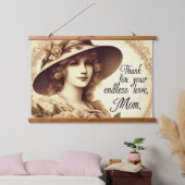 Liebe von Motgers Wandteppich Mit Holzrahmen (Schlafzimmer)