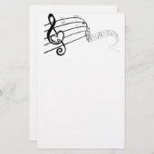 Liebe von Musik Briefpapier (Vorne/Hinten)