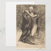 Liebe (von Paul-Albert Besnard) Briefpapier (Vorne/Hinten)