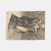 Liebe (von Paul-Albert Besnard) Fleecedecke (Vorderseite (Horizontal))