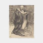 Liebe (von Paul-Albert Besnard) Fleecedecke (Vorderseite)