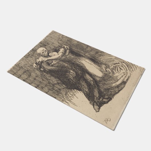 Liebe (von Paul-Albert Besnard) Fußmatte (Schrägansicht)