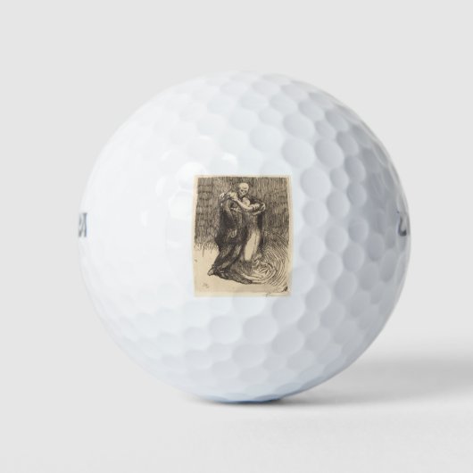 Liebe (von Paul-Albert Besnard) Golfball (Vorderseite)